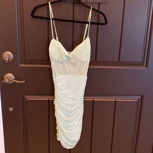 Mint color mini dress